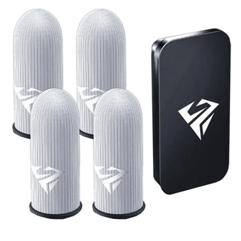 1 пара игровых накладок для пальцев, защищающих от пота мобильные игровые контроллеры, нескользящие дышащие накладки для большого пальца для