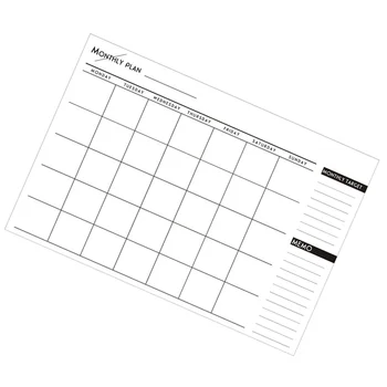12 Шт Простых блокнотов формата А3 для работы, Органайзер ежедневного расписания, Памятка-график с 1 Шт Календарем на 2020/2021 годы для составления списков дел