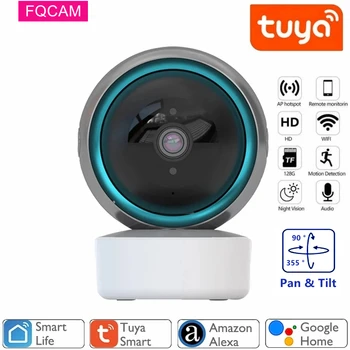 2-Мегапиксельная IP-камера Tuya Smart Surveillance Camera Автоматическое отслеживание Smart Home Security Внутренний беспроводной радионяня WiFi