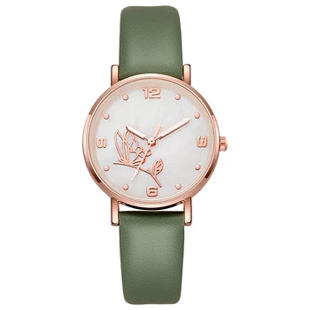 2023 Новые женские кожаные часы со светящимся в темноте указателем, персонализированные модные часы, подарочные часы