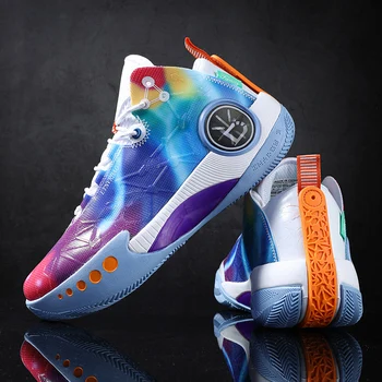2023 Новые мужские кроссовки для баскетбола, Износостойкая уличная обувь для мальчиков, противоскользящие баскетбольные ботинки, женская брендовая спортивная обувь для мужчин