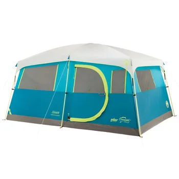 8-местная Кемпинговая палатка Coleman® Tenaya Lake™ Fast Pitch™ Cabin со шкафом, светло-голубая, Сверхлегкая палатка