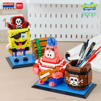 Balody SpongeBob Pan Container, микро строительные блоки, Квадратные Штаны, Патрик Стар, собранная модель, игрушка-кирпичик в подарок малышу