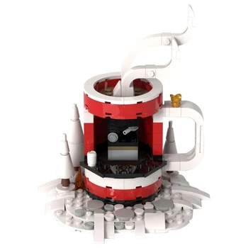 Gobricks MOC Creativity Idea Cup-o-Jolly Java Stand Набор Строительных Блоков Модель Стакана для Воды Обучающие Кирпичные Игрушки для Детского Подарка