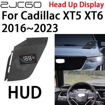 ZJCGO Автомобильный HUD Головной дисплей Спидометр Проектор Сигнализация Электронные Аксессуары для Cadillac XT5 XT6 2016 ~ 2023