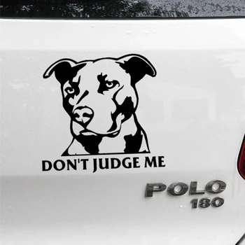 Автомобильные наклейки Dog Hound Don't Judge Me Забавные Креативные декоративные наклейки для багажника, лобового стекла, автотюнинга, укладки винилов D30