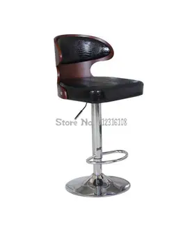 Барный стул высокий табурет Nordic бытовой стул с подъемником спинки из массива дерева, барный стул, стул кассира на стойке регистрации, барный стул, высокий табурет