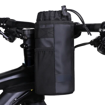 Велосипедная сумка, велосипедная сумка для переноски бутылки с водой, велосипедная изолированная сумка для чайника, аксессуары для руля для верховой езды