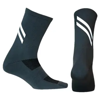 Велосипедные носки С высокой светоотражающей способностью И защитой от запаха, Спортивные носки для бега, Влагоотводящие лайкровые Дышащие носки для бега и пеших прогулок