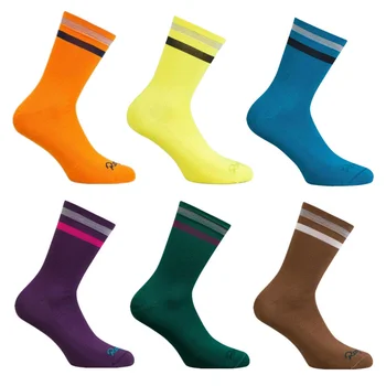 Высококачественные Новые велосипедные носки, компрессионные носки, мужские и женские футбольные носки, баскетбольные носки, велосипедные носки 10 цветов