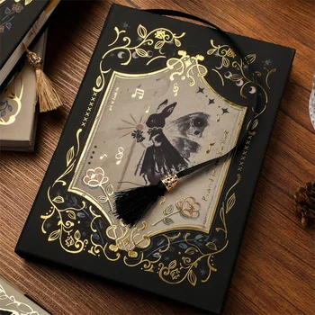 Готическая книжка с магнитной пряжкой формата А5 в стиле ретро, Изысканная Ручная книга Высокой ценности, Маленькая Индивидуальность, Креативный Подарок для ручной книги