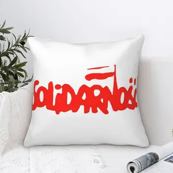 Детская бархатная наволочка Solidarnosc на молнии, подушка для спинки, Декоративная гостиная