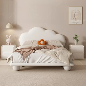Детская кровать Princess Dream на заказ Кремовый ветер Белая Современная простота Детская кровать Cama Infantil Мебель для спальни QF50TC