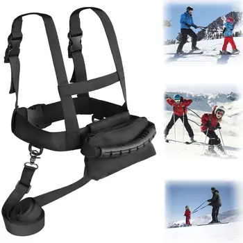 Детский плечевой ремень безопасности для лыж, поводок для катания на коньках для начинающих, плечевой ремень для лыжных тренировок, нагрудный ремень для защиты от падения