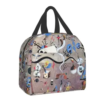 Джоан Миро, Абстрактное искусство граффити, Изолированная сумка для ланча для женщин, Сменный термос для ланча в стиле сюрреализма, Пляжный кемпинг, путешествия