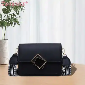 Женская сумка через плечо, однотонные сумки-ранцы, черная сумка-мессенджер, модная Корейская сумка-хобо, женский клатч, чехол для телефона.