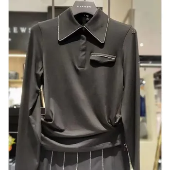 Женские рубашки ПОЛО для гольфа с длинными рукавами