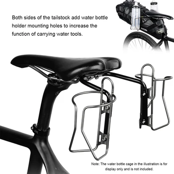 Замена кронштейна для велосипедной седельной сумки, сумка для MTB, Задняя стойка с отверстиями для крепления чайника, Стабилизатор на винтах, Езда на велосипеде