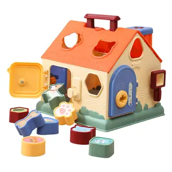 Игрушки-сортировщики по форме, интерактивная сенсорная игрушка, соответствующая цвету, сортировка по форме, подходящая игрушка для мальчиков и девочек, малышей в возрасте 3, 4, 5 лет