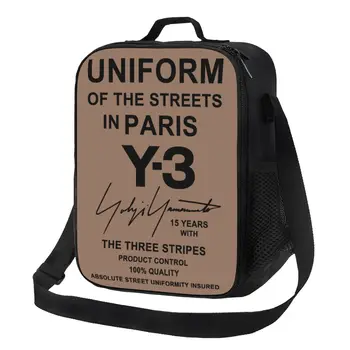 Изготовленная на заказ женская сумка для ланча Yohji Yamamoto с теплым кулером, изолированный ланч-бокс для детей-школьников