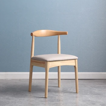 Интерьер обеденного стула с мягкой обивкой, Современный деревянный обеденный стул для ресторана, Роскошная дизайнерская мебель Nordic Krzesla Do Jadalni