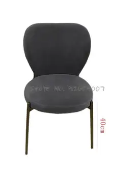 Итальянский минималистичный обеденный стул для дома, маленькой квартиры, ресторана, стул со спинкой, современный минималистичный Дизайнерский Чистый Красный стул, мягкий