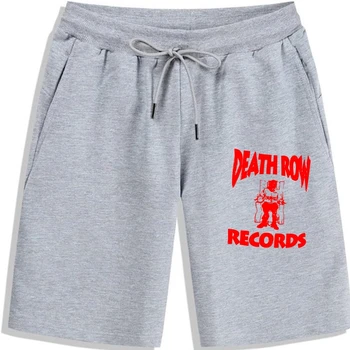 Красные шорты с логотипом Death Row Records, винтажный Рэп, Хип-хоп, Комптон, Калифорния, Черные модные шорты в классическом стиле