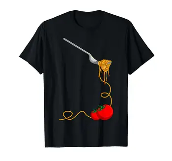 Макароны из 100% хлопка, спагетти, томатная лапша, итальянская футболка для мужчин, ЖЕНЩИН, футболки унисекс, Размер S-6XL