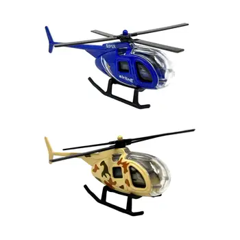 Маленькое Украшение Торта Вертолета Сплава Diecast для Игрушки Самолета Детей Взрослых