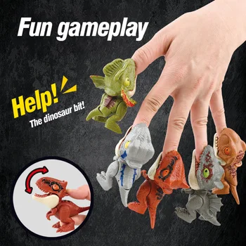 Модная игрушка динозавр на кончиках пальцев, детская игрушка, экзотическая модель