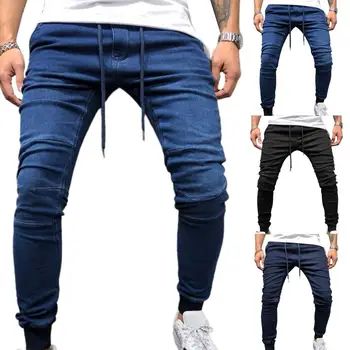 Модные джинсовые брюки, джинсовые брюки по щиколотку, дышащие Эластичные джинсовые брюки со средней талией, узкие джинсы-карандаш