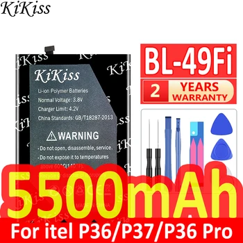 Мощный аккумулятор KiKiss емкостью 5500 мАч BL-49Fi BL49Fi для itel P37/P36 Pro P36Pro Bateria