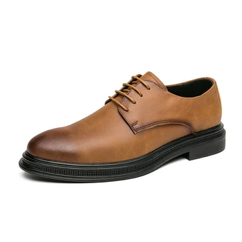 Мужская повседневная обувь качественная удобная модная универсальная текстура мужская кожаная обувь, которую должны покупать мужчины