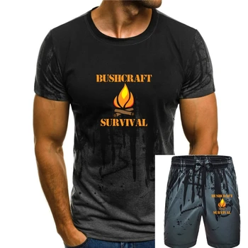 Мужская футболка Bushcraft and Survival из хлопка по индивидуальному заказу S-3xl Standard Sunlight New Style Spring Letter shirt