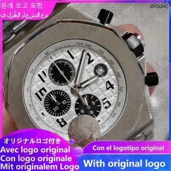 Мужские часы XPOUHC 904l кварцевые часы из нержавеющей стали 42 мм-AT