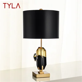 Настольная лампа TYLA Postmodern Модный Креативный дизайн, декор из светодиодных кристаллов для дома, Прикроватный светильник для гостиной