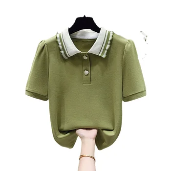 Новая женская летняя одежда для гольфа с короткими рукавами, женская летняя одежда с короткими рукавами, тонкая и дышащая