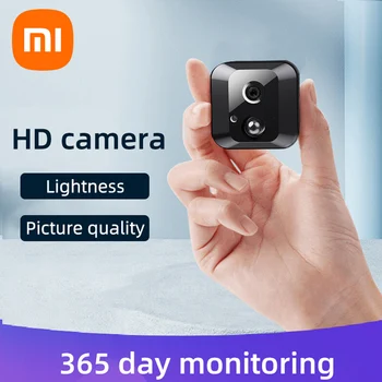 НОВАЯ Мини-Камера Xiaomi 4K 8MP 5G PIR С Обнаружением Движения, Встроенный Аккумулятор 4000 мАч, WIFI Камера Видеонаблюдения, ИК Ночного Видения