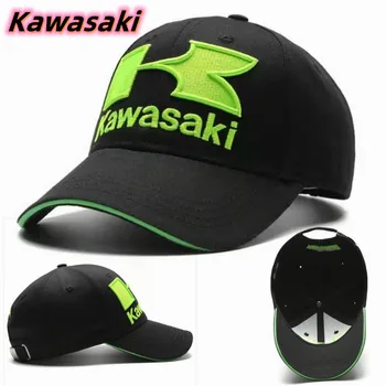Новая мужская модная бейсболка Kawasaki, вышитая бейсболка водителя грузовика мотоцикла, гоночная шляпа