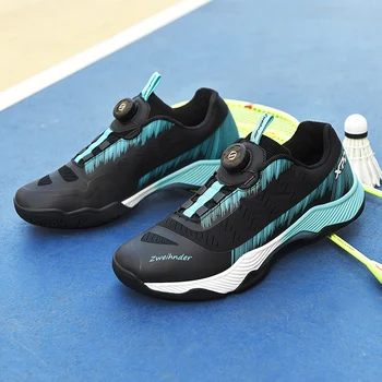 Новая обувь для бадминтона, мужская Женская профессиональная одежда для бадминтона, женские теннисные кроссовки, Легкая волейбольная обувь, Большой размер 36-46