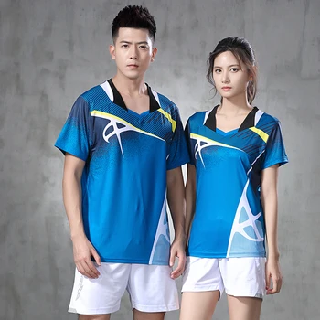 Новая спортивная рубашка для бадминтона 2020 года, футболка для гольфа/ тенниса, спортивная одежда для тенниса, мужская рубашка для настольного тенниса, Короткий трикотаж Tenis 3011