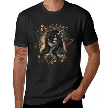 Новая футболка с изображением человека-кошки, быстросохнущая футболка, черная футболка, футболка blondie, футболка с коротким рукавом, мужская футболка