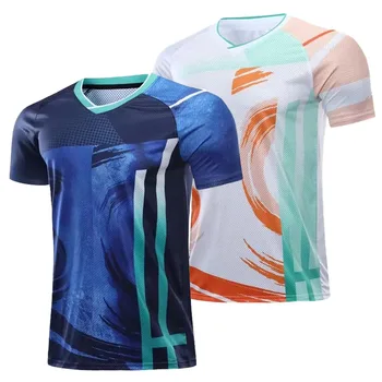 Новые мужские и детские спортивные теннисные рубашки, Женские Детские рубашки для настольного тенниса, наборы для настольного тенниса, одежда для пинг-понга, футболки для бега трусцой