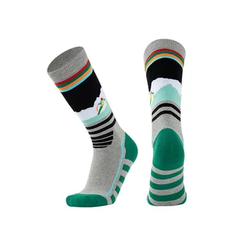 Новые профессиональные спортивные носки с высокой трубкой для детей, лыжные носки из шерсти мериноса, Зимние теплые носки для скалолазания, походные носки для улицы