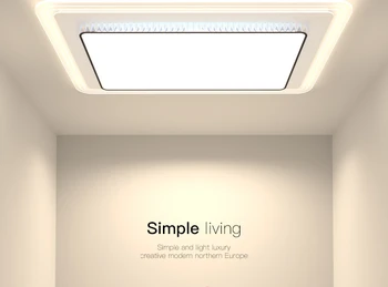 Новый потолочный светильник, простая современная атмосфера, сочетание света в спальне, Комплект для всего дома