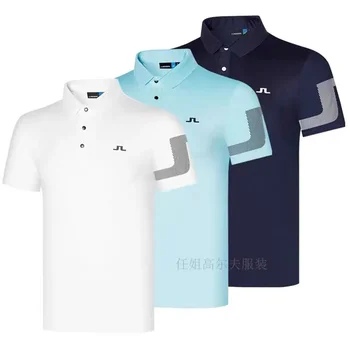 Одежда для гольфа мужская спортивная коротким рукавом 2023 новые случайные на открытом воздухе скорость сухой дышащий, высокое качество анти-стоя t-рубашка топ
