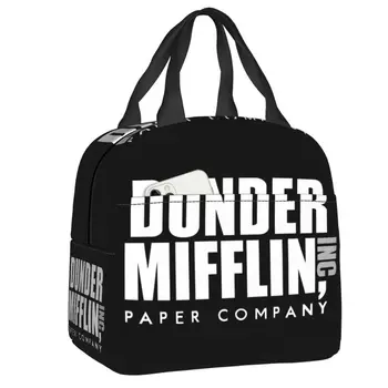 Офисное телешоу Dunder Mifflin Paper Company, ланч-бокс, кулер, Термосумка для ланча, детские школьные сумки для пикника