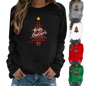Персонализированный дизайн Женские свитшоты с рождественским принтом и длинными рукавами для команды, шорты для юниоров, Хлопковая мягкая толстовка