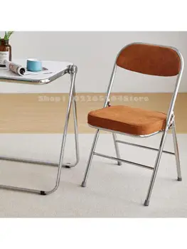 Ретро ретро складной стул red INS, стул с откидной спинкой, средневековая мебель, обеденный стул, стул для макияжа, табурет для спальни, туалетный столик