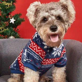 Рождественская одежда для собак Зимняя теплая одежда Пуловер Толстовка для маленьких собак Чихуахуа Йорки Куртка для щенков кошек Одежда для домашних животных